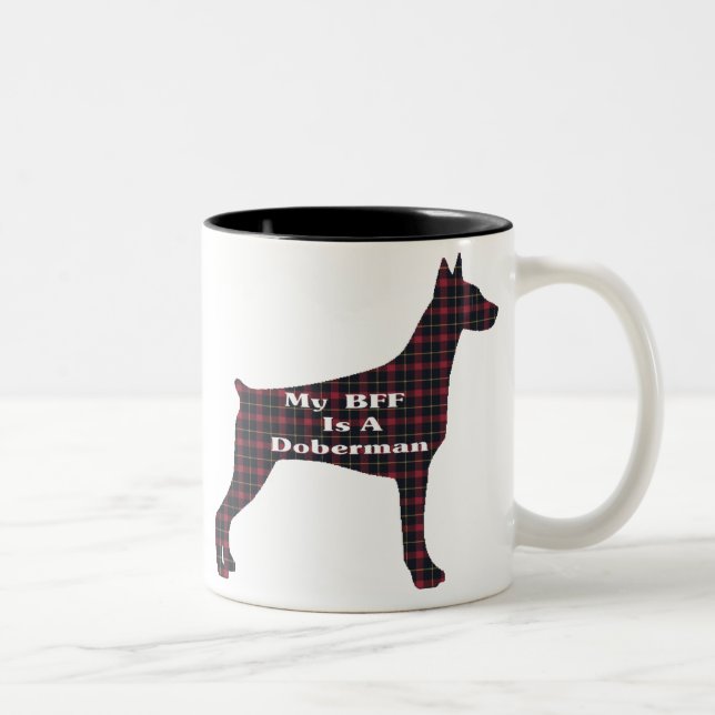 Doberman Pinscher BFF Mugg (Höger)