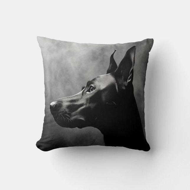 Doberman Pinscher Black and White Kudde (Framsida)