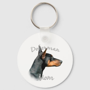 Doberman Pinscher (blk) Mamma 2 Nyckelring