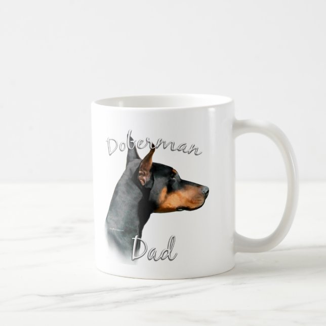 Doberman Pinscher (blk) Pappa 2 Kaffemugg (Höger)