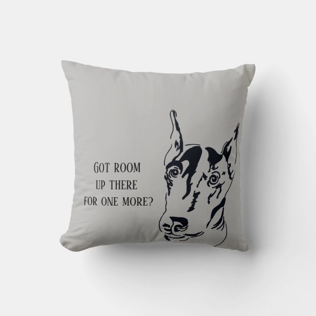Doberman Pinscher Dekorativ kudde (Framsida)