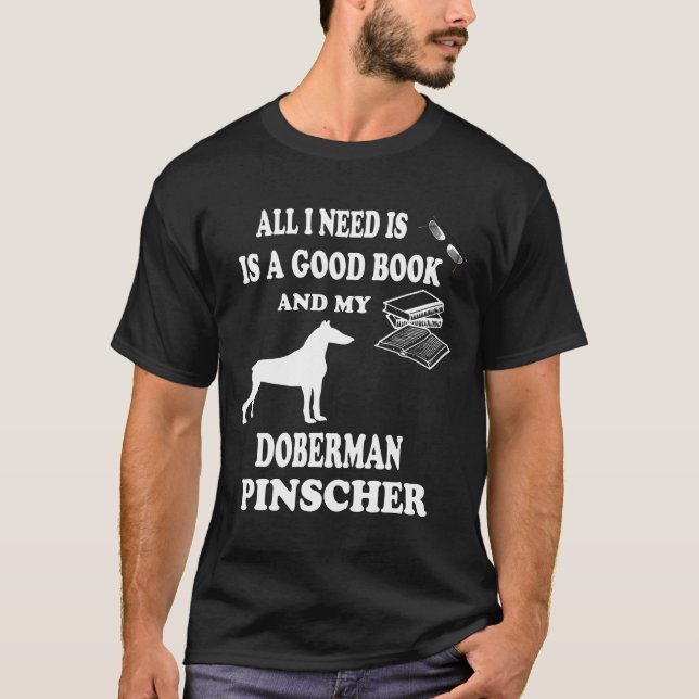 Doberman Pinscher Doberman Breed Hund T Shirt (Framsida)