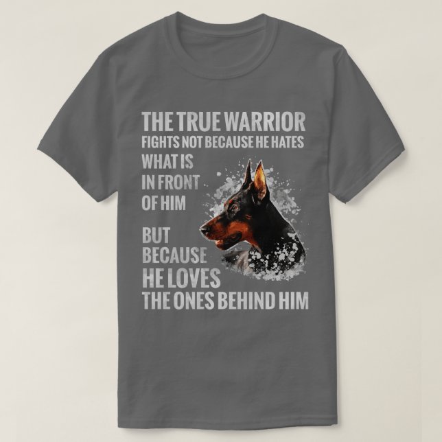 Doberman Pinscher Dobermann (1) T Shirt (Design framsida)