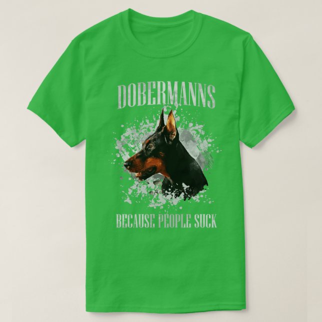 Doberman Pinscher Dobermann (3) T Shirt (Design framsida)