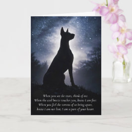 Doberman Pinscher Dobie Sympati Andlig Kort