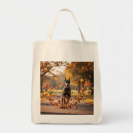Doberman Pinscher Elegant Livsmedel Tote Bag Tygkasse