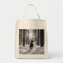 Doberman Pinscher Elegant Livsmedel Tote Bag Tygkasse