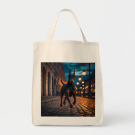 Doberman Pinscher Elegant Livsmedel Tote Bag Tygkasse