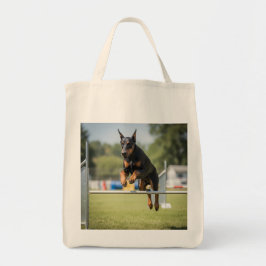 Doberman Pinscher Elegant Livsmedel Tote Bag Tygkasse