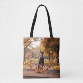 Doberman Pinscher Elegant Tote Bag Tygkasse