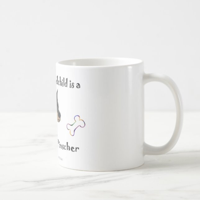 doberman pinscher - fler raser kaffemugg (Höger)