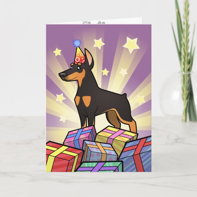 Doberman Pinscher, född (öron) Kort (Framsida)