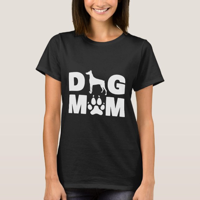 Doberman Pinscher för Mamma 695 T Shirt (Framsida)