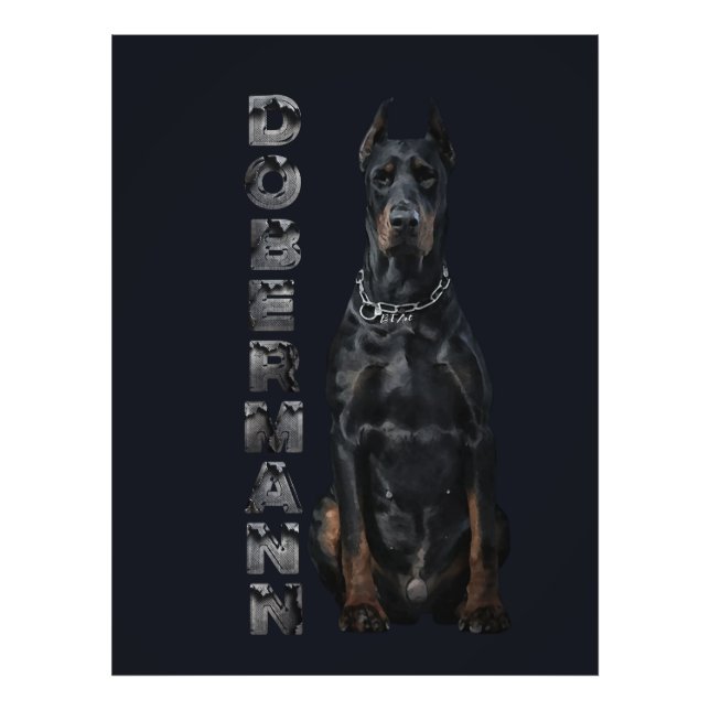 Doberman Pinscher Fototryck (Framsidan)