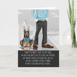 Doberman Pinscher från Hund Funny Kort