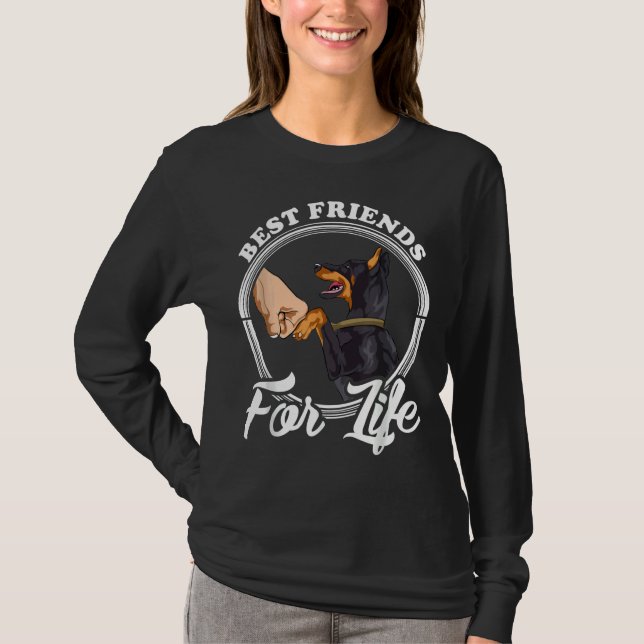 Doberman Pinscher Funny Doberman Älskare 96 T Shirt (Framsida)