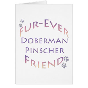 Doberman Pinscher Furever Hälsningskort