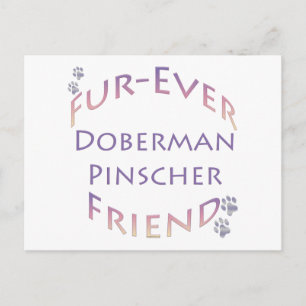 Doberman Pinscher Furever Vykort
