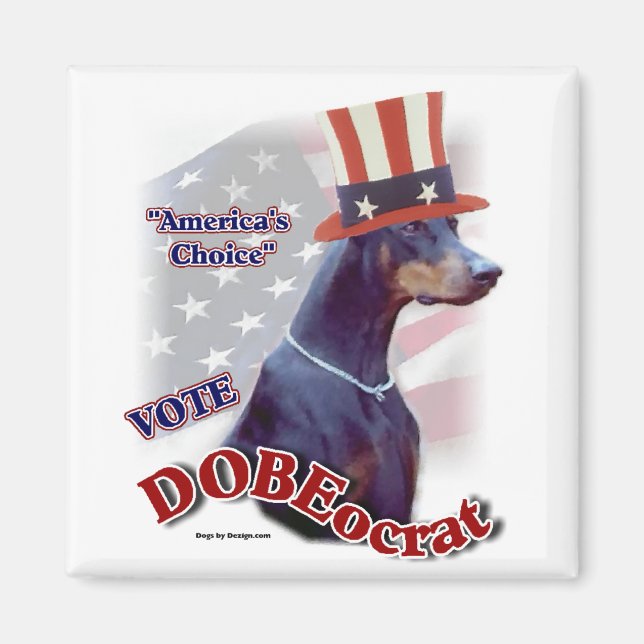 Doberman Pinscher Gifts Magnet (Framsidan)