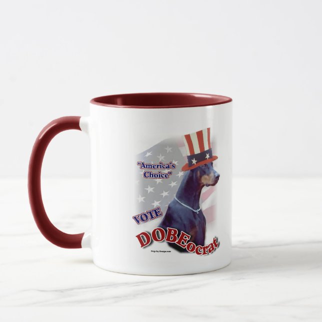 Doberman Pinscher Gifts Mugg (Vänster)