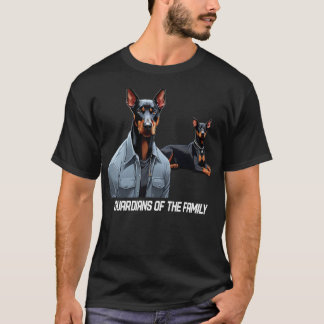 Doberman Pinscher Guardians of Family T Shirt