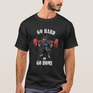Doberman Pinscher Gymtröja Doberman Knäböj Vikt T Shirt