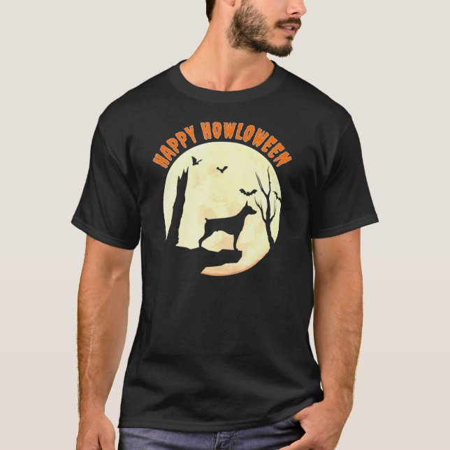 Doberman Pinscher Halloween for Pet Owners T Shirt (Framsida)