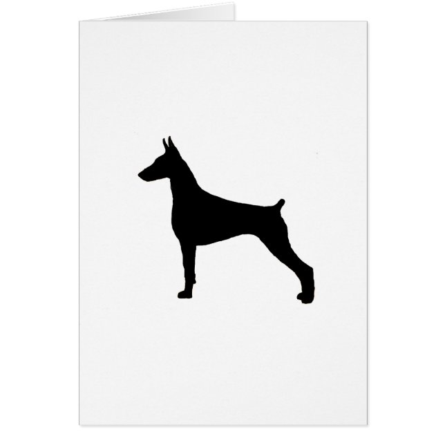 doberman pinscher hälsningskort (Framsidan)