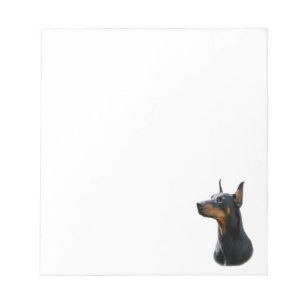 Doberman Pinscher head Anteckningsblock
