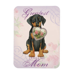 Doberman Pinscher Heart Mamma Magnet
