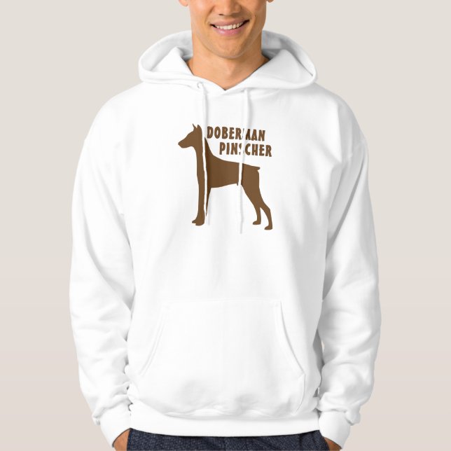 Doberman Pinscher Hoodie (Framsida)
