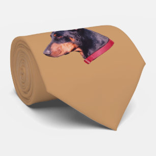 Doberman Pinscher Hund Ansikte Slips
