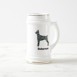 Doberman Pinscher Hund Cute Silhouette Grid Sejdel