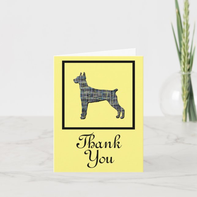Doberman Pinscher Hund Greeting Card Kort (Framsida)
