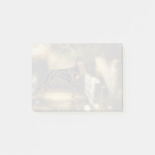 Doberman Pinscher Hund Print Post-it Block