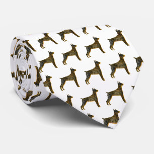 Doberman Pinscher Hund Silhouette Halloween White Slips