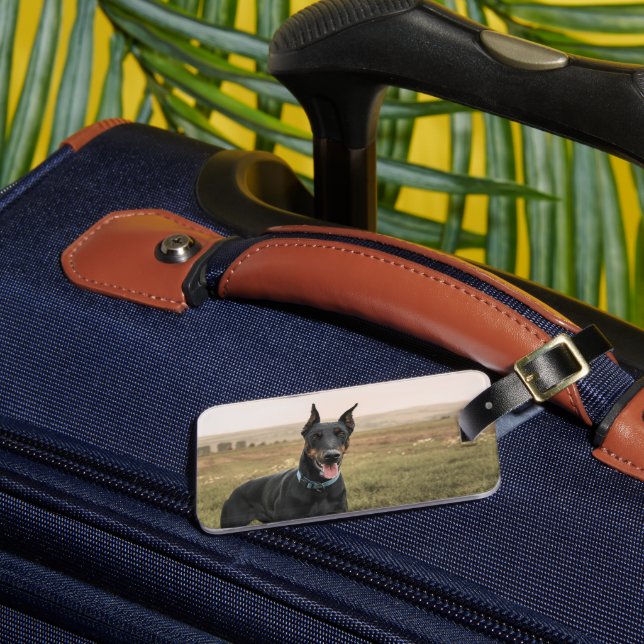 Doberman Pinscher i Fält Bagagebricka (Framsida Insitu 3)