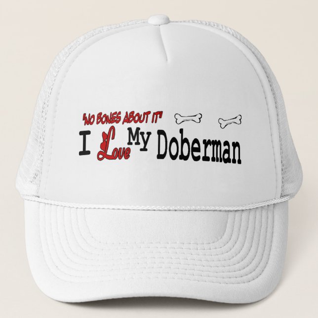 Doberman Pinscher (I Kärlek) Hat Keps (Framsida)