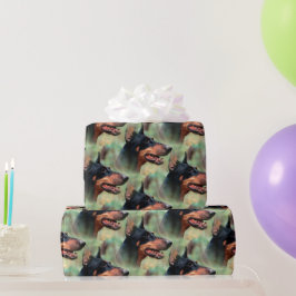 Doberman Pinscher i Skogen Presentpapper