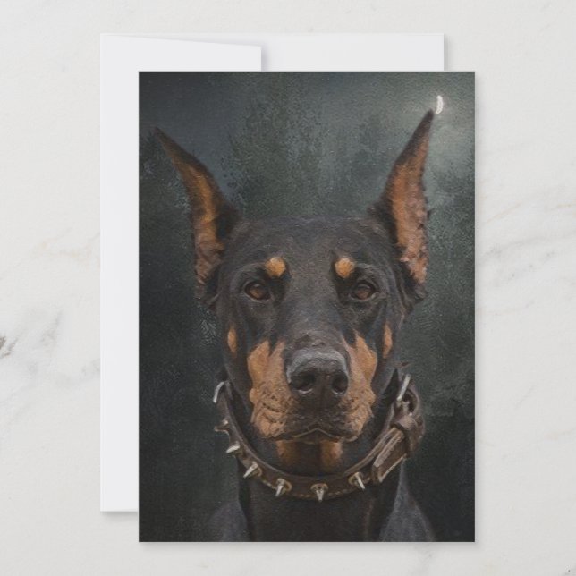 Doberman Pinscher Inbjudningar (Framsida)