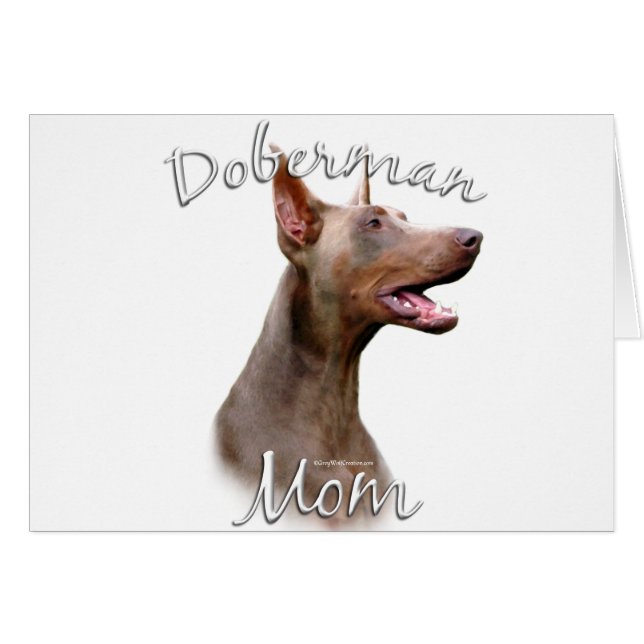 Doberman Pinscher (Isabella) Mamma 2 Hälsningskort (Framsidan Horizontal)