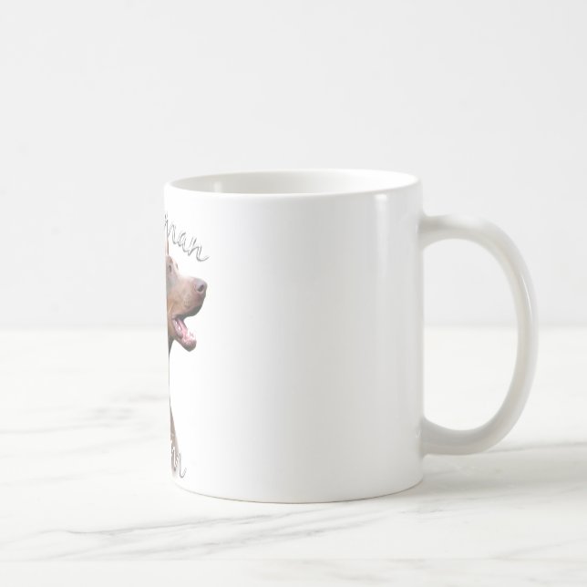 Doberman Pinscher (Isabella) Mamma 2 Kaffemugg (Höger)