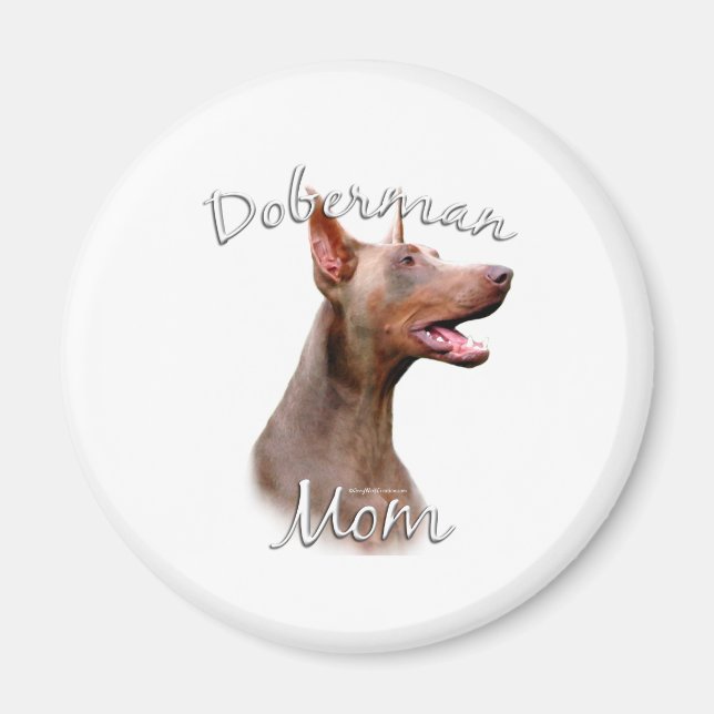 Doberman Pinscher (Isabella) Mamma 2 Magnet (Framsidan)