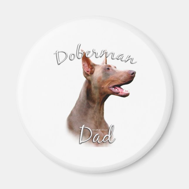 Doberman Pinscher (Isabella) Pappa 2 Magnet (Framsidan)