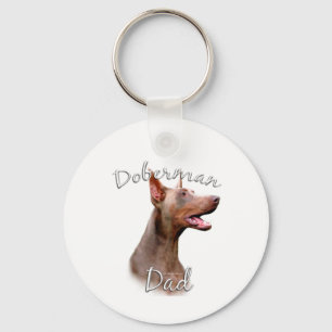 Doberman Pinscher (Isabella) Pappa 2 Nyckelring