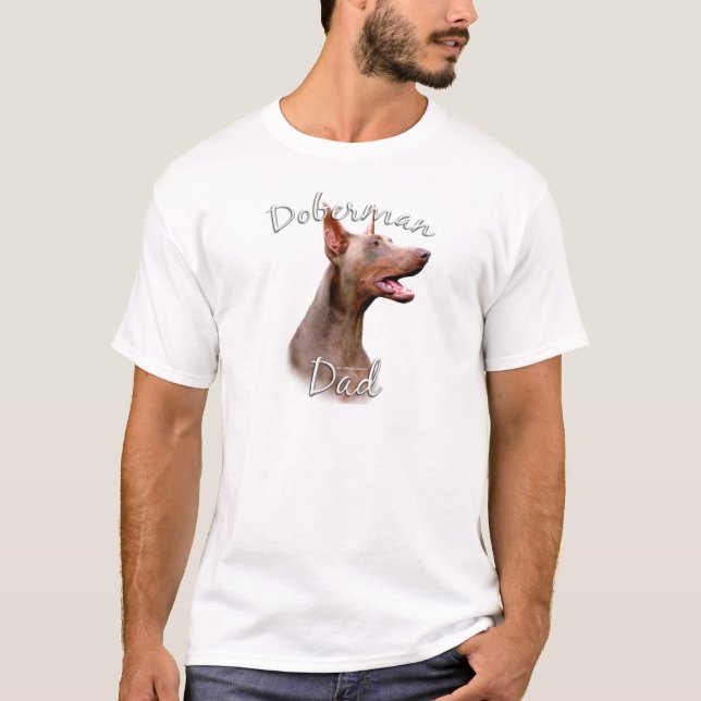 Doberman Pinscher (Isabella) Pappa 2 Tee Shirt (Framsida)
