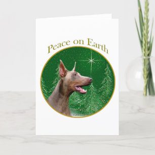 Doberman Pinscher (isabella) Peace Helgkort