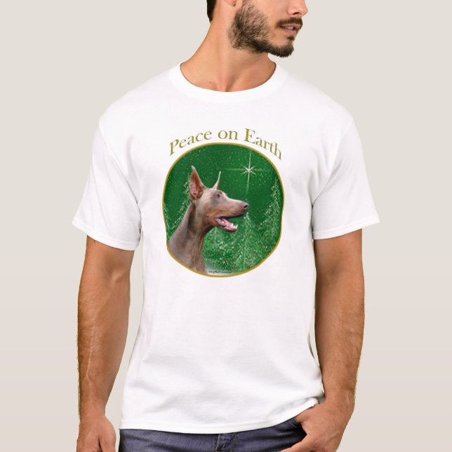 Doberman Pinscher (isabella) Peace Tee (Framsida)