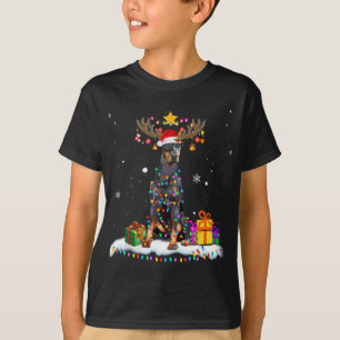Doberman Pinscher jul Reindeer jul Lig T Shirt