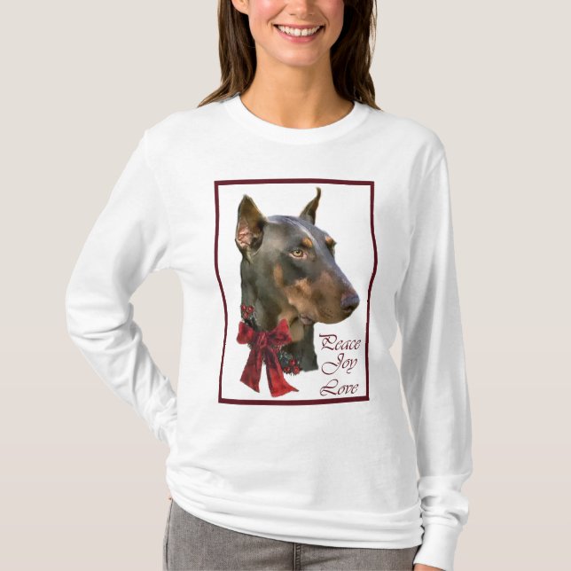 Doberman Pinscher jul Tröja (Framsida)